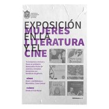 <cite>Mujeres en la literatura y el cine</cite> exhibition