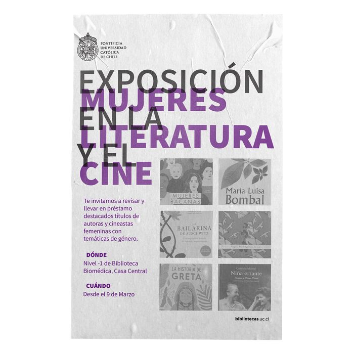 Mujeres en la literatura y el cine exhibition 1