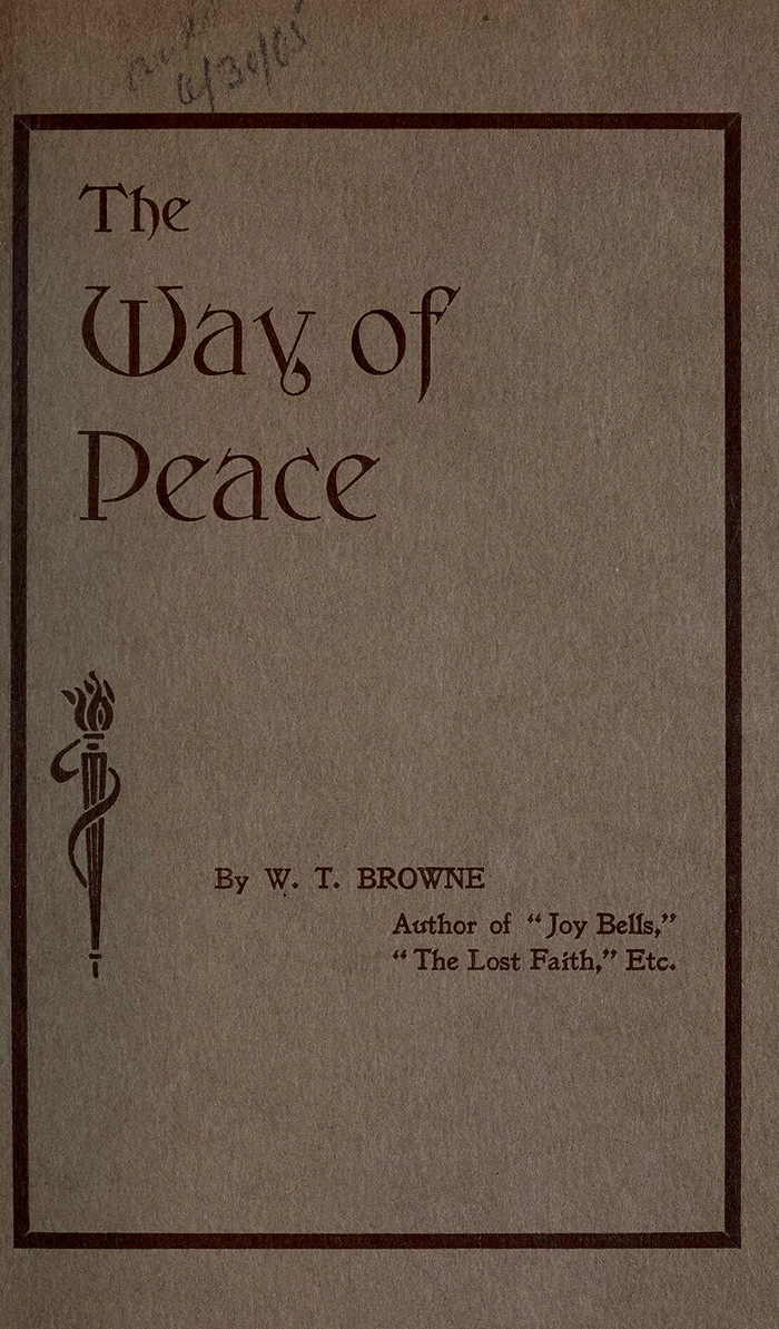 The front cover of The Way of Peace, featuring Skjald and Jenson Old Style.