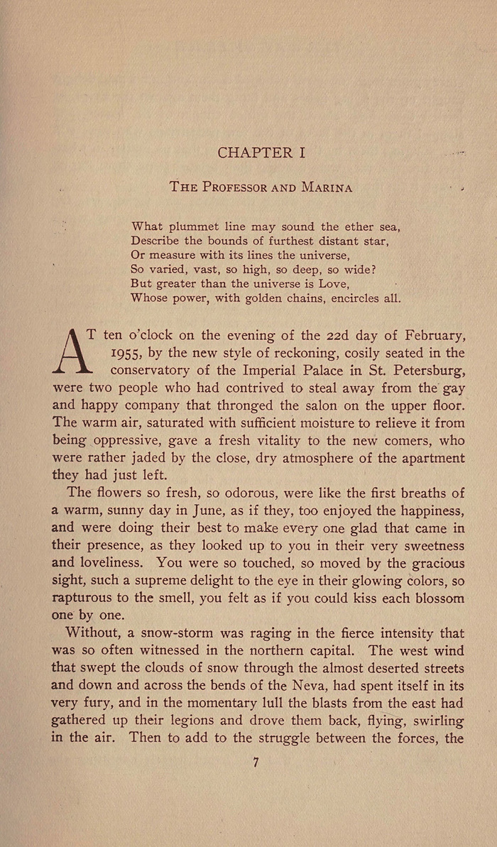 The first page of chapter 1 of The Way of Peace, featuring Old Style No. 1 (c. 1860) for the heading and body text.