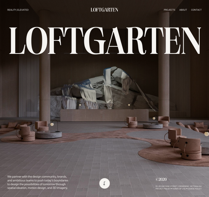 Loftgarten website 4