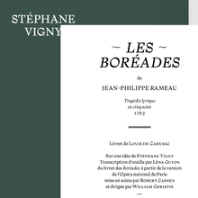<cite>Les Boréades</cite> and <cite>Plaire</cite> by Stéphane Vigny