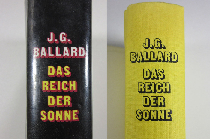 Spine of jacket and cover
