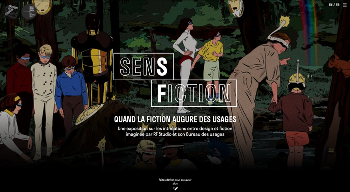 Sens Fiction exhibition and website 6