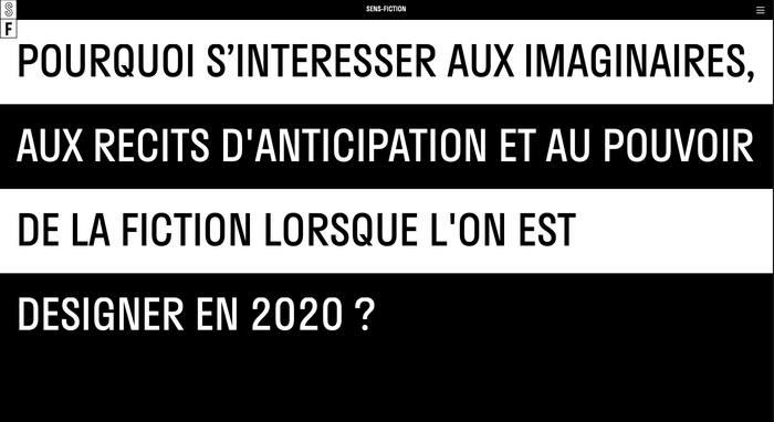 Sens Fiction exhibition and website 8