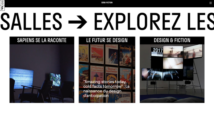 Sens Fiction exhibition and website 10