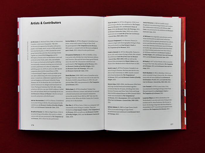 Appendix: artists &amp; contributors