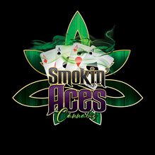 Smokin’ Aces Cannabis logo and packaging