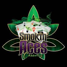 Smokin’ Aces Cannabis logo and packaging