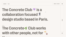 Concrete Club website