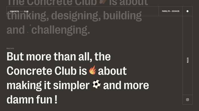 Concrete Club website 4