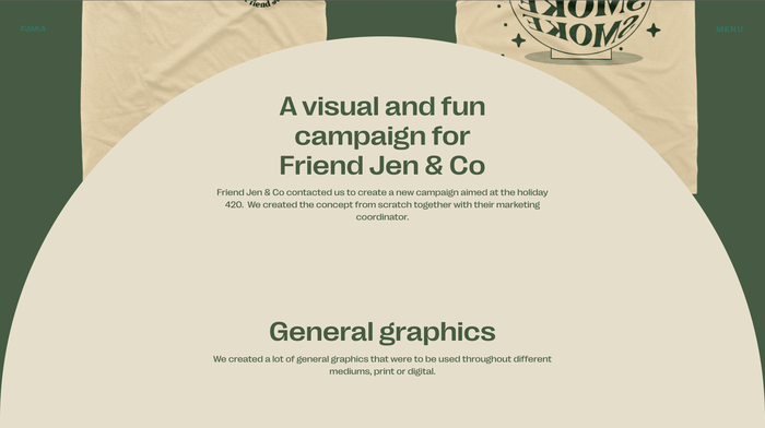 Fjaka studio website 4