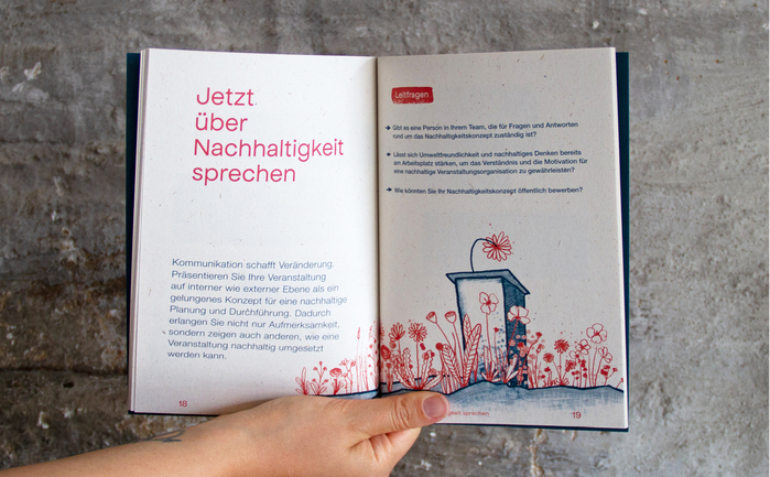 Organize sustainably – now! illustrated guide for organizers 2
