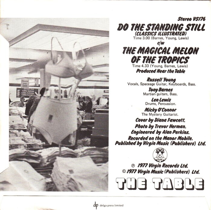 The Table – “Do The Standing Still (Classics Illustrated)” single cover 2