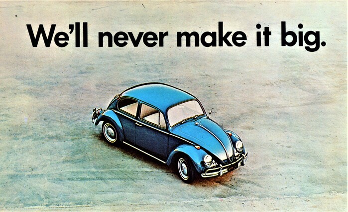 “We’ll never make it big.” postcard