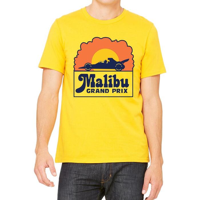 A contemporary T-shirt referencing the vintage logo