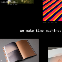 Distinctive Repetition portfolio website