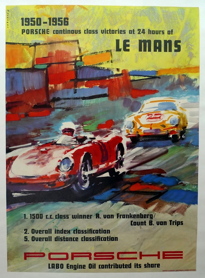 Porsche at 24 hours of Le Mans poster