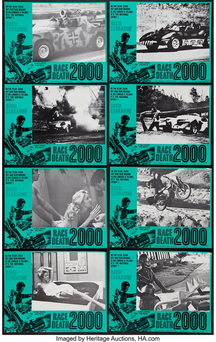 Australian lobby card set (11″×14″). The tagline is set in caps from  (or maybe ).