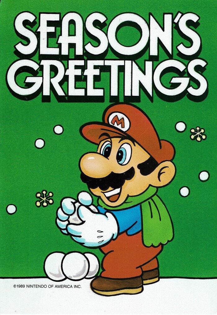 Super Mario Christmas cards 1