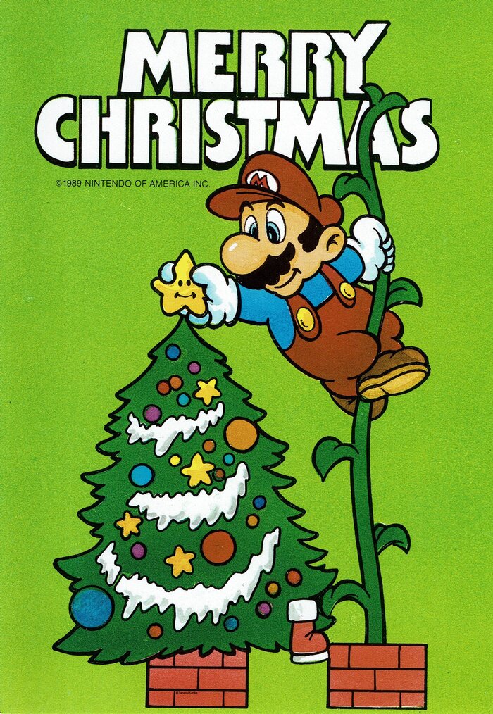 Super Mario Christmas cards 4