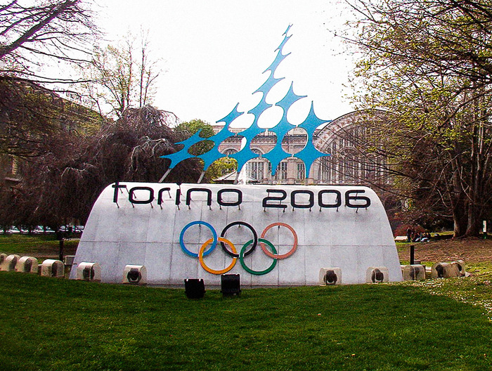 A sign from the 2006 Olympic Games in Turin, Italy