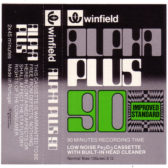 Winfield Alpha cassettes 3