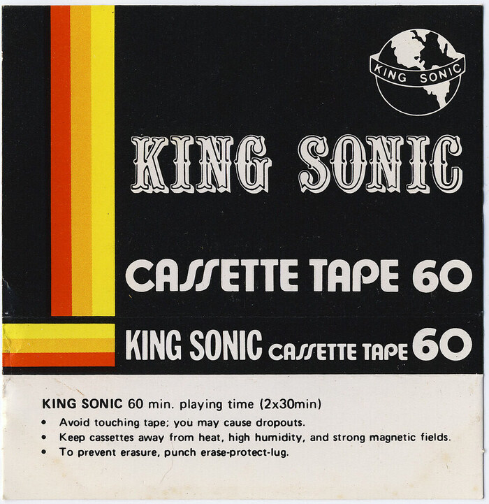 King Sonic Cassette Tape 60 insert 1