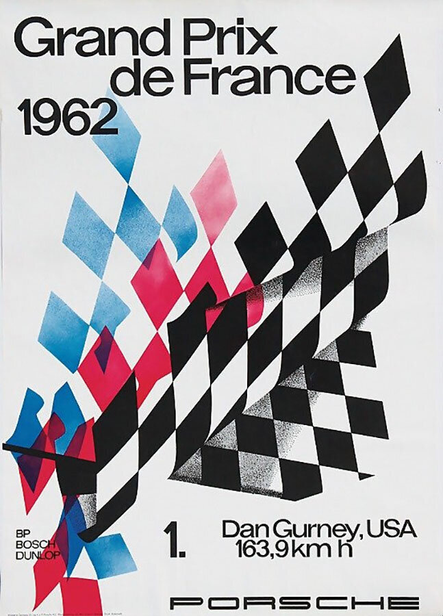 Grand Prix de France 1962, won by Dan Gurney in Porsche 804