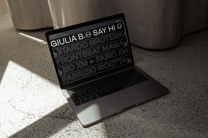 Giulia B. portfolio website 1