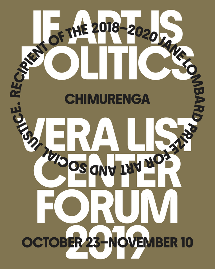 Program cover, edited by Carin Kuoni and Eriola Pira. The booklet is available in pdf format.
