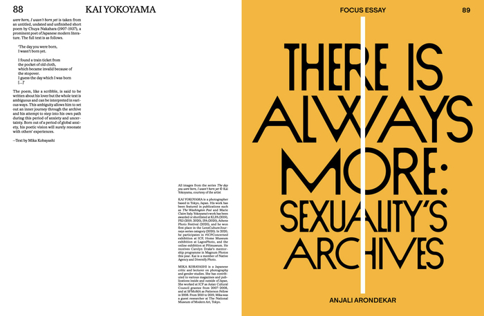 Foam magazine #59, “Histories – The Archival Issue” 8