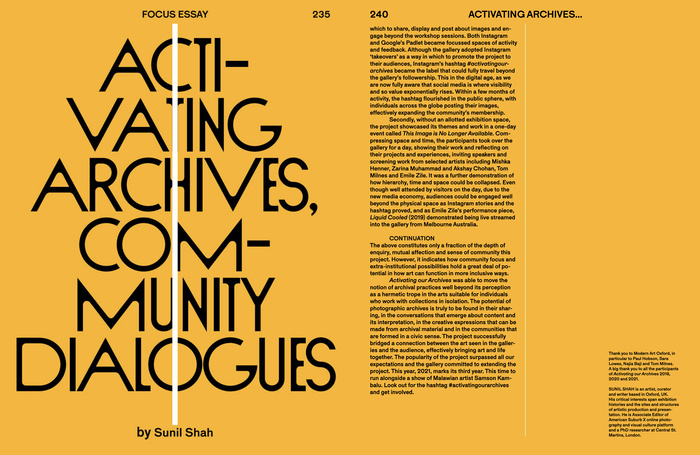 Foam magazine #59, “Histories – The Archival Issue” 15