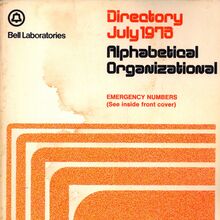 Bell Laboratories Directory July 1973