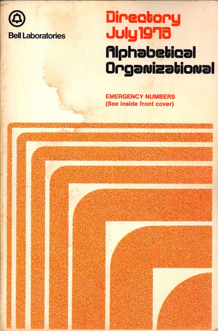 Bell Laboratories Directory July 1973
