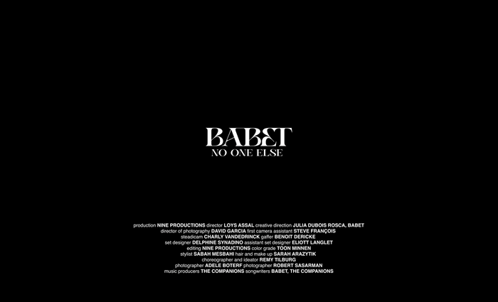 Babet – “No One Else” artwork and logo 4