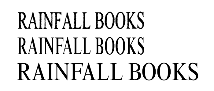 Here you can see the type from the cover (top), a manually compressed Times New Roman Medium (middle), and Times New Roman Condensed (bottom). As you can see, TNR Condensed isn’t nearly condensed enough. But conversely, it obviously shows none of the distortions you can see in the top two rows.



As for why the top two rows still show differences in the details (e.g. the roundness at the bottom of the leg in R, the shape of the serifs, and the middle section of K, where the three strokes meet), I suspect this is simply an effect of the ink spread.