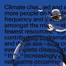 “Climate changed and all I got was” poster for Mate Act Now