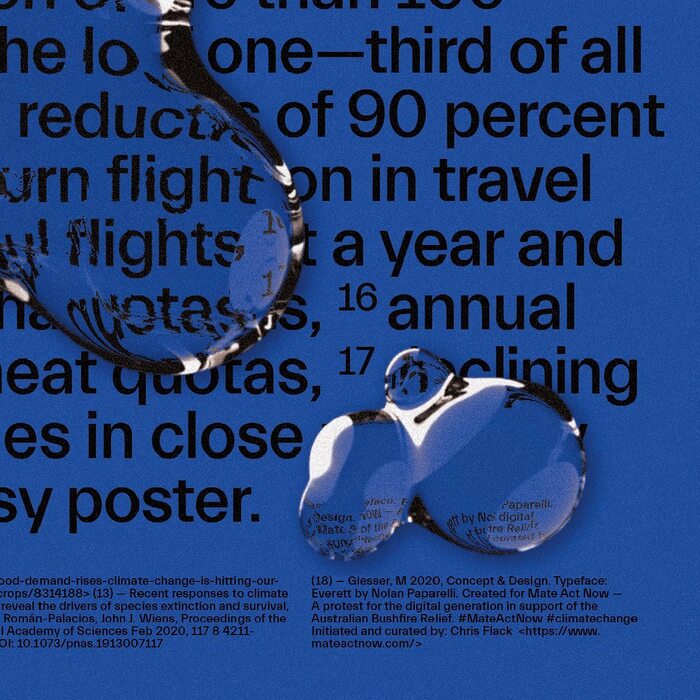 “Climate changed and all I got was” poster for Mate Act Now 5