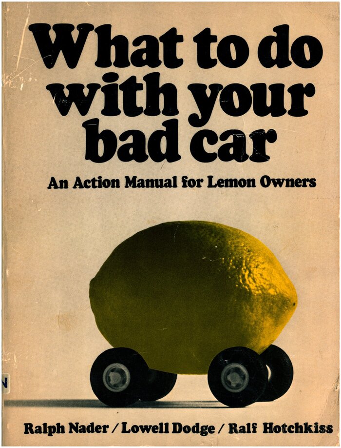 Cover of the first edition by Grossman Publishers, 1971