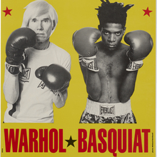 <cite>Warhol/Basquiat</cite> posters