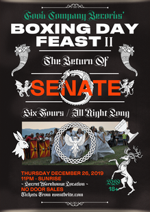 Senate / Good Company: Boxing Day 2019 poster