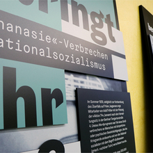 <cite>Wohin bringt ihr uns? »Euthanasie«-Verbrechen im Nationalsozialismus</cite> exhibition