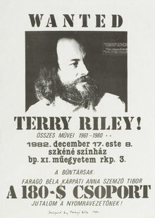 Group 180 – Terry Riley portrait concert poster