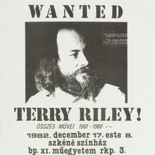 Group 180 – Terry Riley portrait concert poster