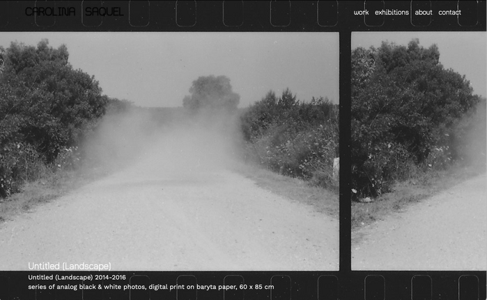 Carolina Saquel portfolio website 2