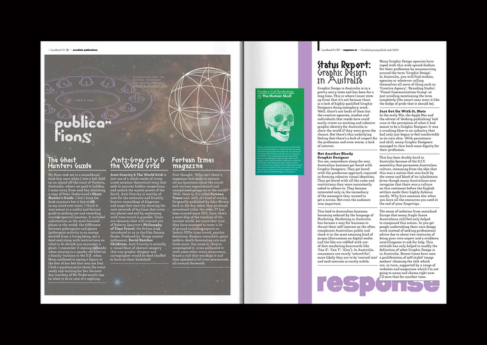 LineRead magazine, no. 2, “The Disconnect then Fracture Issue” 9