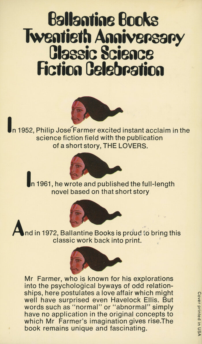 Back cover: “Twentieth Anniversary Classic Science Fiction Celebration”