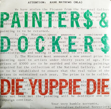 Painters &amp; Dockers – “Die Yuppie Die” single cover