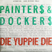 Painters &amp; Dockers – “Die Yuppie Die” single cover